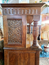 Load image into Gallery viewer, Oak Court Cupboard In The 17th Century Style