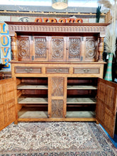 Load image into Gallery viewer, Oak Court Cupboard In The 17th Century Style