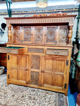 Load image into Gallery viewer, Oak Court Cupboard In The 17th Century Style