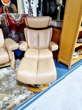 Load image into Gallery viewer, Stressless Recliner Swivel Chair & Footstool