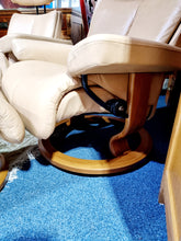 Load image into Gallery viewer, Stressless Recliner Swivel Chair & Footstool