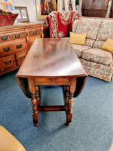 Load image into Gallery viewer, Solid Oak Antique Gateleg Dining Table With A Drawer