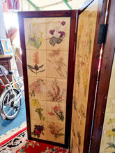 Load image into Gallery viewer, Antique Vintage Three Fold Screen Room Divider
