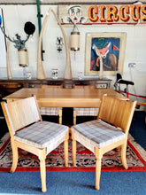 Load image into Gallery viewer, Solid Oak Dining Table & Four Dining Chairs