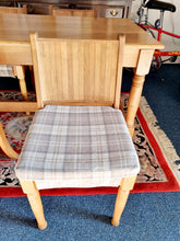 Load image into Gallery viewer, Solid Oak Dining Table & Four Dining Chairs