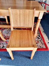 Load image into Gallery viewer, Solid Oak Dining Table & Four Dining Chairs