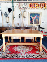 Load image into Gallery viewer, Solid Oak Dining Table & Four Dining Chairs