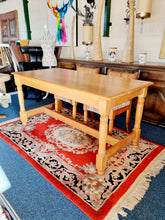 Load image into Gallery viewer, Solid Oak Dining Table & Four Dining Chairs