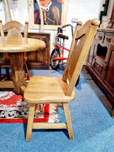 Load image into Gallery viewer, Solid Oak Refectory Dining Table & Four Chairs