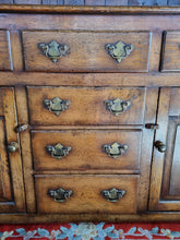 Load image into Gallery viewer, Antique Oak Farmhouse Dresser Shelf Sideboard