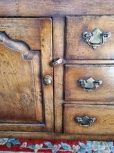 Load image into Gallery viewer, Antique Oak Farmhouse Dresser Shelf Sideboard