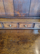 Load image into Gallery viewer, Antique Oak Farmhouse Dresser Shelf Sideboard