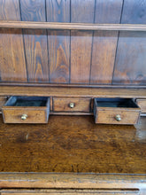 Load image into Gallery viewer, Antique Oak Farmhouse Dresser Shelf Sideboard