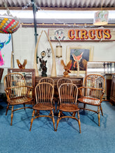 Load image into Gallery viewer, Antique Stick Back Windsor Dining Chairs