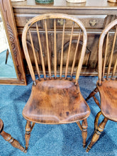 Load image into Gallery viewer, Antique Stick Back Windsor Dining Chairs
