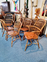 Load image into Gallery viewer, Antique Stick Back Windsor Dining Chairs