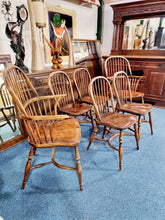 Load image into Gallery viewer, Antique Stick Back Windsor Dining Chairs