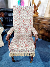 Load image into Gallery viewer, Victorian Mahogany High Back Armchair

