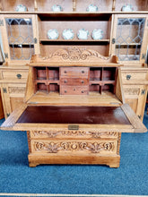 Load image into Gallery viewer, Oak Heavily Carved Green Man Bureau
