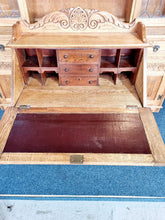 Load image into Gallery viewer, Oak Heavily Carved Green Man Bureau