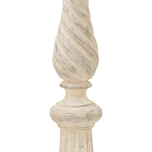 Load image into Gallery viewer, Antique Ivory Large Twisted Candle Column
