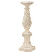 Load image into Gallery viewer, Antique Ivory Large Twisted Candle Column
