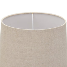 Load image into Gallery viewer, Delaney Natural Wash Candlestick Lamp With Linen Shade
