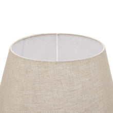 Load image into Gallery viewer, Delaney Natural Wash Spindle Lamp With Linen Shade
