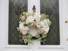 Load image into Gallery viewer, Hydrangea Door Wreath - Charlotte Rose Interiors
