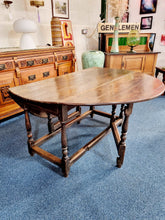 Load image into Gallery viewer, 18th century Oak Gatleg Dining Table
