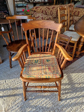 Load image into Gallery viewer, 19th Century Oak Kitchen Carver Chair
