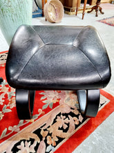 Load image into Gallery viewer, Stunning Black Leather Swivel Lounge Chair
