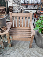 Load image into Gallery viewer, Teak Garden Bench Love Seat
