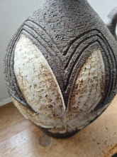 Load image into Gallery viewer, Pretty Vintage Stoneware Dimpled Handled Vase
