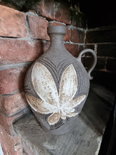 Load image into Gallery viewer, Pretty Vintage Stoneware Dimpled Handled Vase
