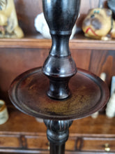 Load image into Gallery viewer, Tall black metal candlestick by Laura Ashley
