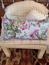 Load image into Gallery viewer, Laura Ashley floral linen cushion
