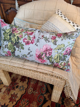 Load image into Gallery viewer, Laura Ashley floral linen cushion
