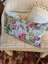 Load image into Gallery viewer, Laura Ashley floral linen cushion
