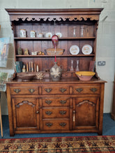 Load image into Gallery viewer, Antique Oak Farmhouse Dresser Shelf Sideboard
