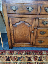 Load image into Gallery viewer, Antique Oak Farmhouse Dresser Shelf Sideboard
