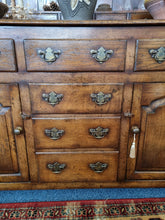 Load image into Gallery viewer, Antique Oak Farmhouse Dresser Shelf Sideboard
