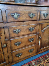 Load image into Gallery viewer, Antique Oak Farmhouse Dresser Shelf Sideboard
