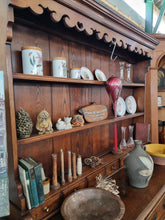 Load image into Gallery viewer, Antique Oak Farmhouse Dresser Shelf Sideboard
