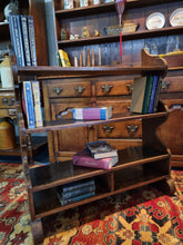 Load image into Gallery viewer, Antique 19th Century Oak Open Bookcase
