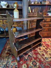 Load image into Gallery viewer, Antique 19th Century Oak Open Bookcase
