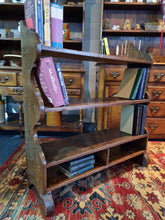 Load image into Gallery viewer, Antique 19th Century Oak Open Bookcase
