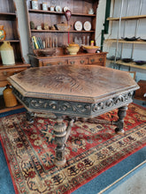 Load image into Gallery viewer, Early 20thC Oak And Octagonal Library Table
