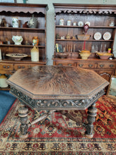 Load image into Gallery viewer, Early 20thC Oak And Octagonal Library Table
