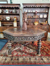 Load image into Gallery viewer, Early 20thC Oak And Octagonal Library Table
